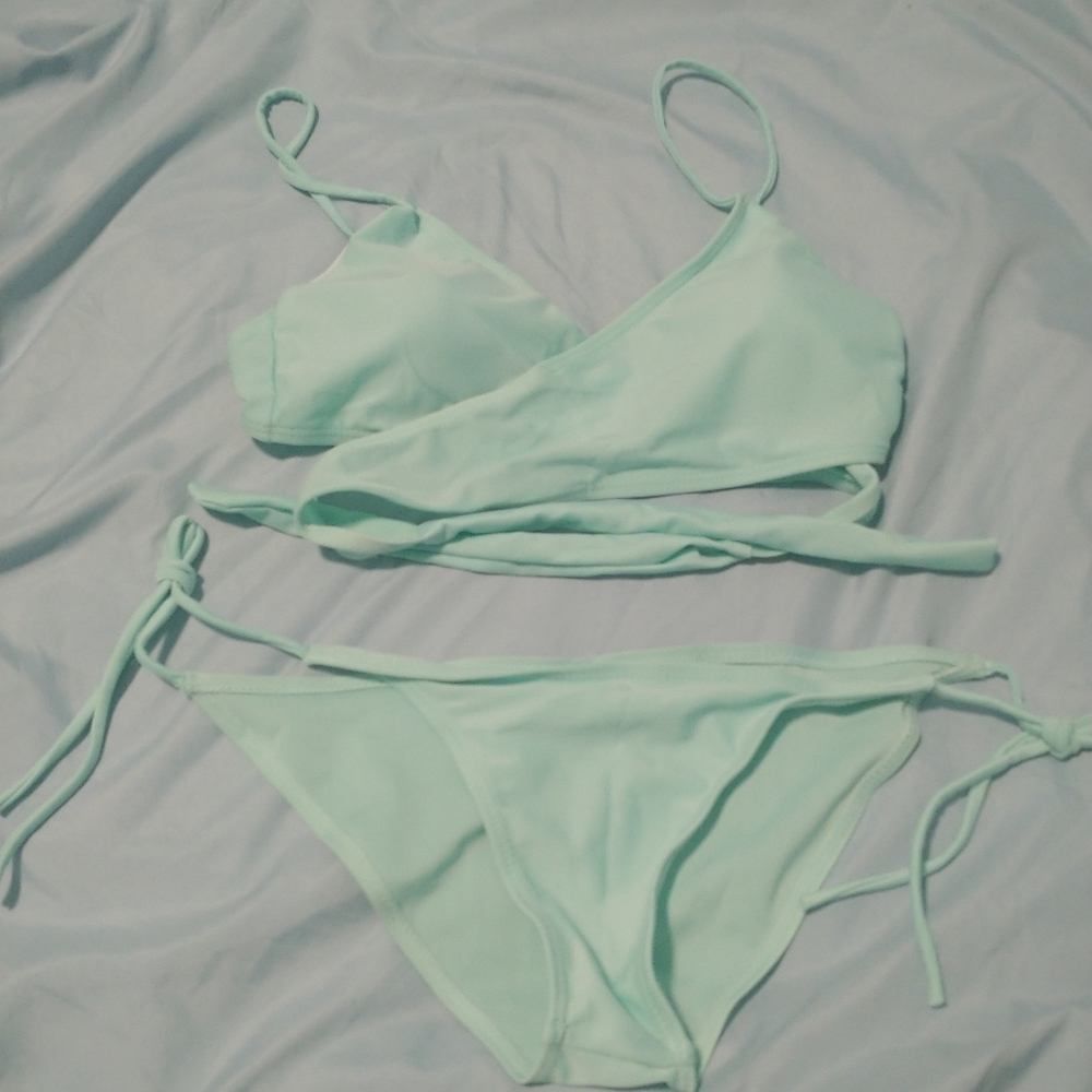 Wrap around bikini set